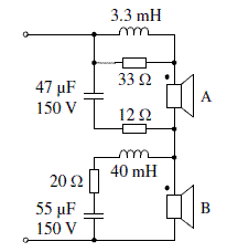 Schematic of current loudspeaker CS-8